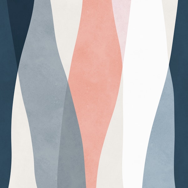 Mid Century Wavy Shapes