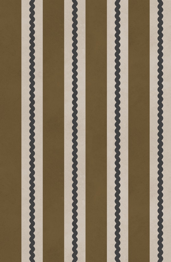 Retro Wavy Stripe Neutrals