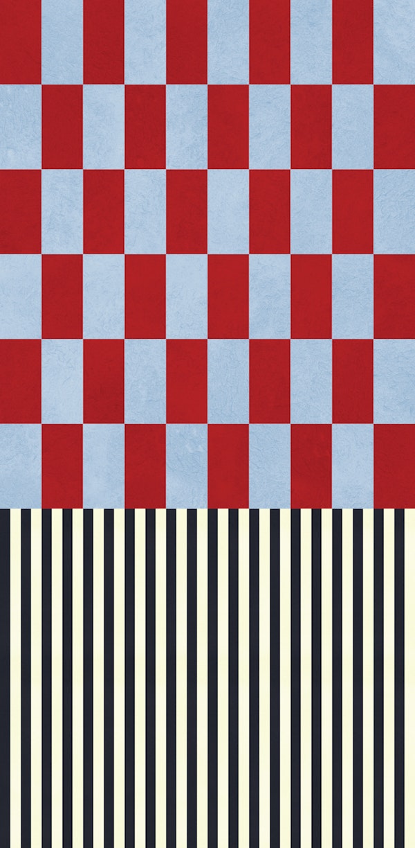 Red Blue Checkerboard Texture