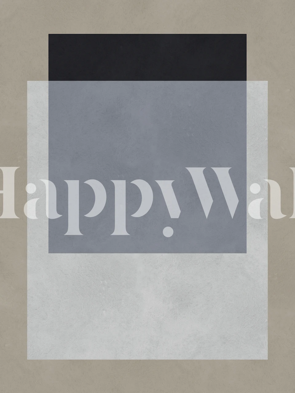 Minimal Geometric Blocks wallpaper in room setting