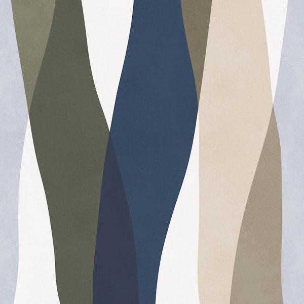 Scandinavian Color Block Curves