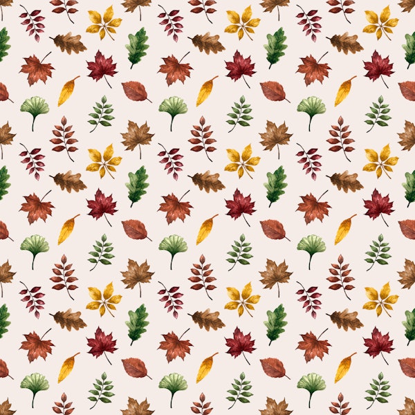 Rust Gold Autumn Botanical