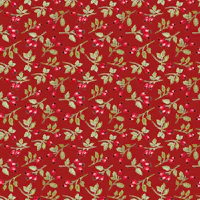 Botanical Rosehip Branches red tapeet