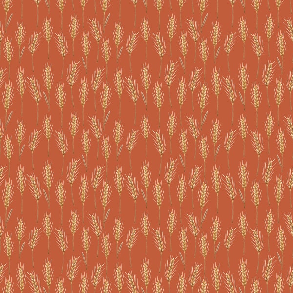 Golden Wheat on Terracotta