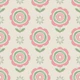 Modern Retro Folk Daisies Pink Green