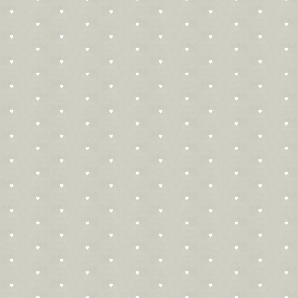 Cute Tiny Hearts on Sage Green Pastel