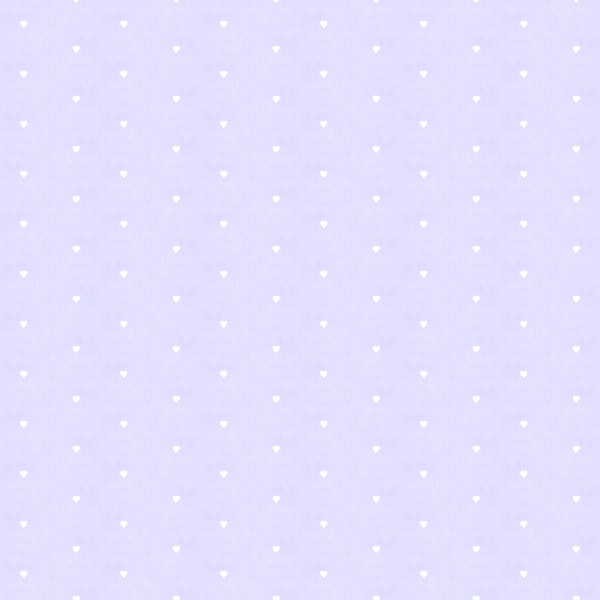 Lavender Lilac Violet Sweet Heart Pattern