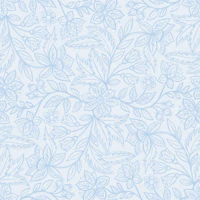 Powder Blue Botanical Sketch carta da parati