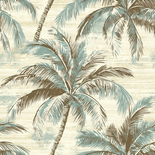 Retro Island Palms Pattern