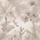 Sepia Palm Leaves and Parrot
