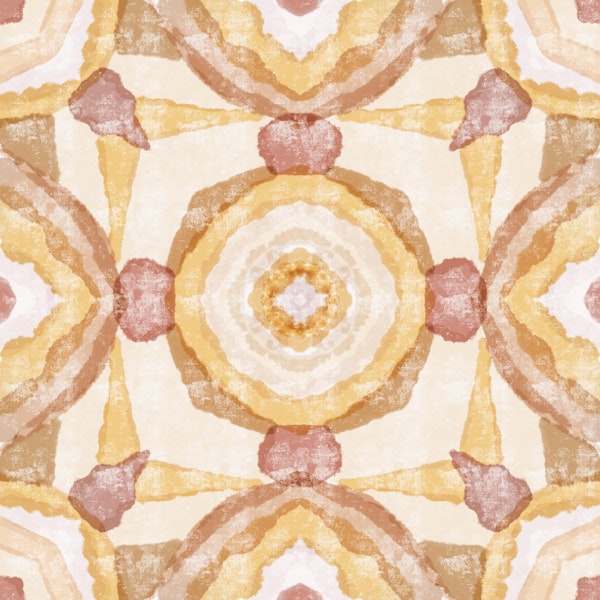 Warm Boho Kaleidoscope Tiles