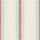 Red and Aqua French Ticking stripe