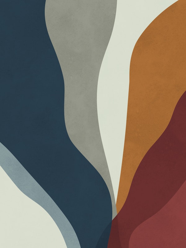 Mid Century Color Waves