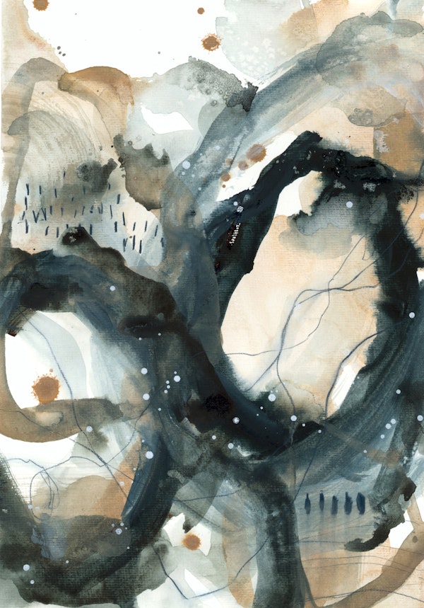 Abstract Watercolor Flow