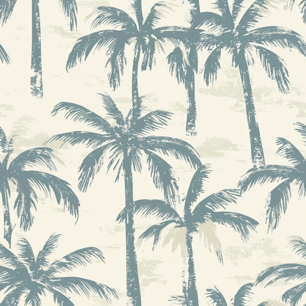 Coastal Palm Silhouettes Pattern