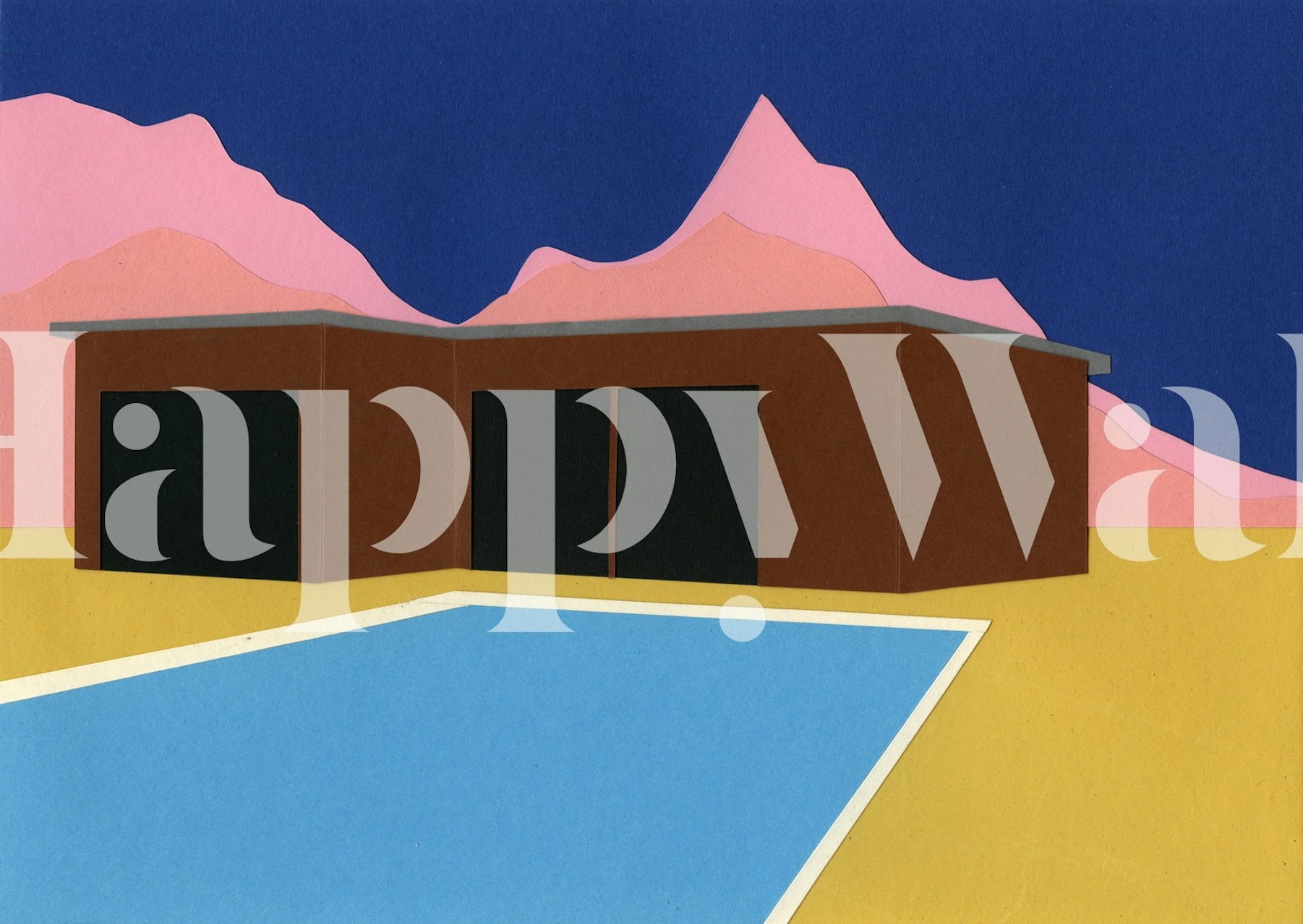 California Summer House tapetdesign