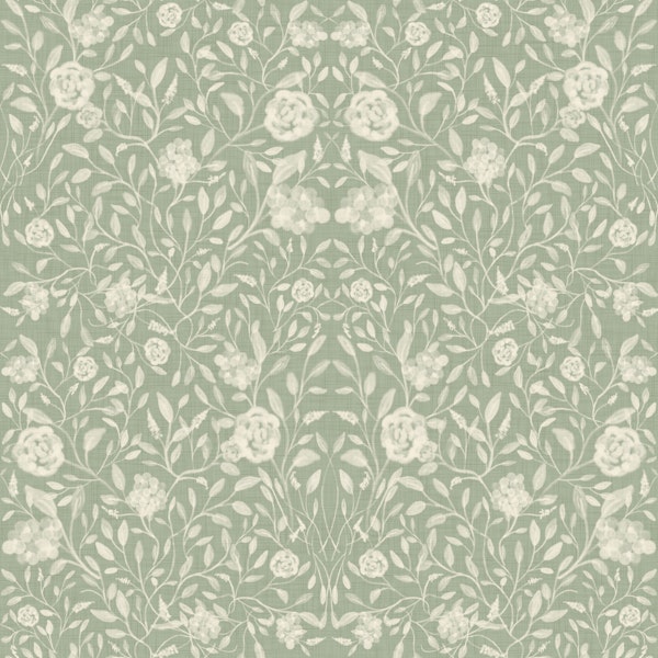 Sage Green Botanical Nursery Pattern