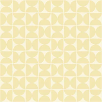 Semicircles - Soft Butter Yellow - Small tapet