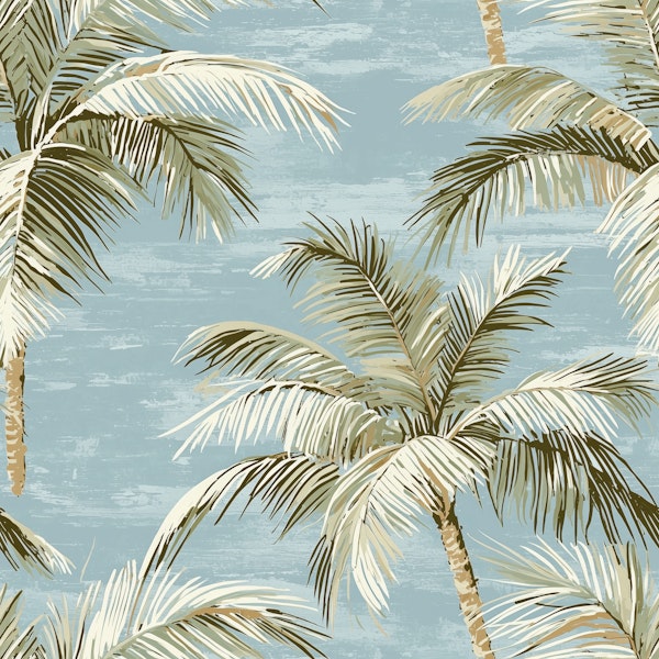 Palm Leaves Coastal Chic Pattern