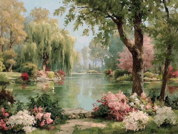 Tranquil Park Pond
