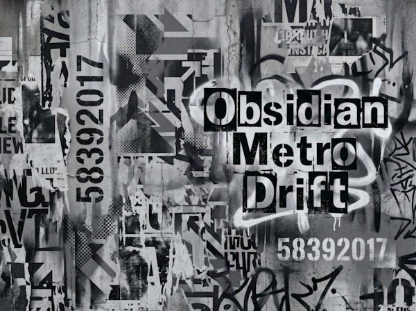 Urban Graffiti Collage Black White