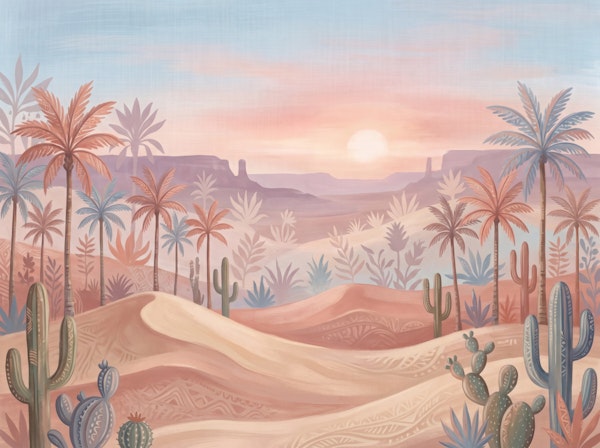 Pastel Desert Sunrise