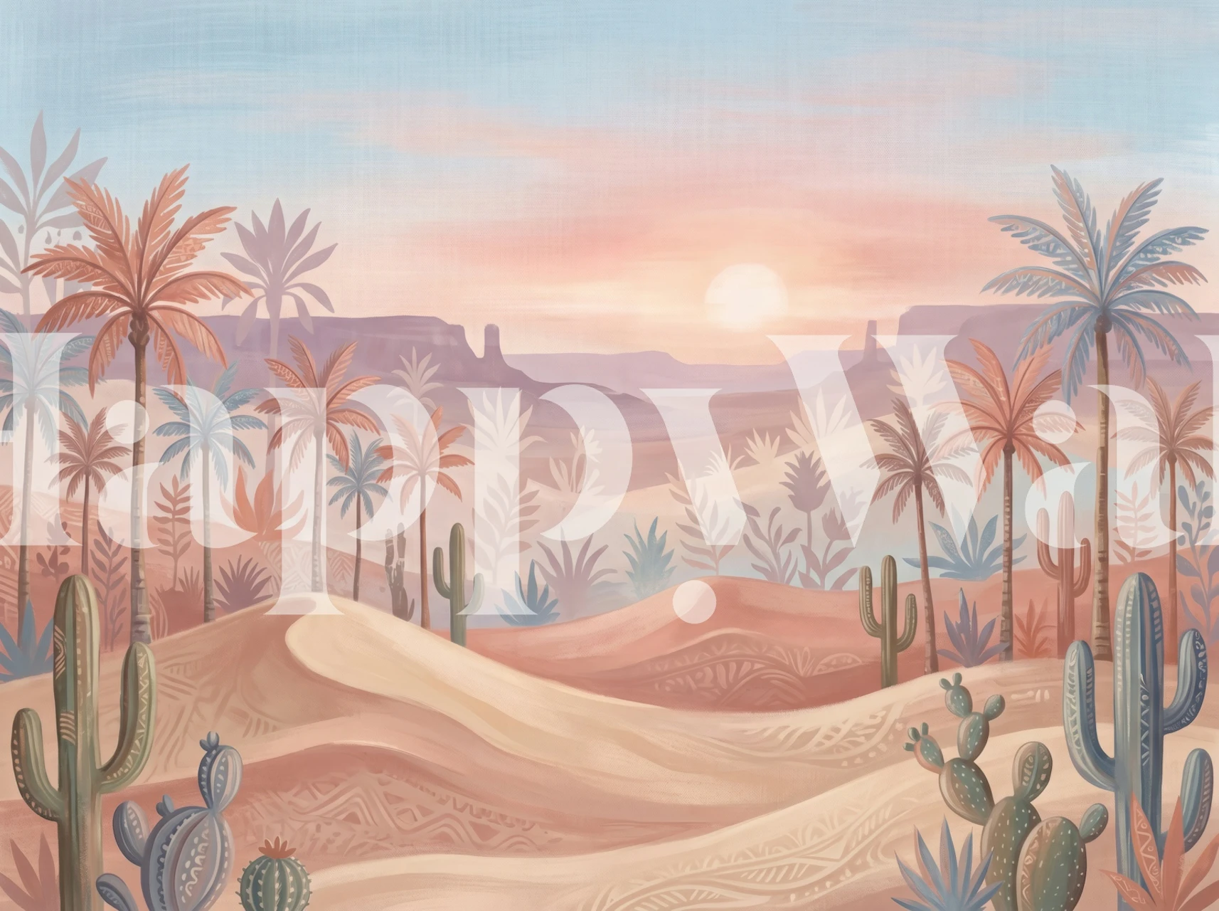 Pastel Desert Sunrise tapeta