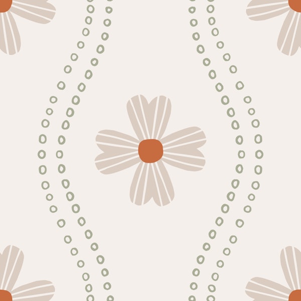 Scandi Boho Pattern Beige