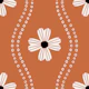 Scandi Boho Pattern Rust Brown