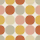 Retro Mod Squared Circles - mustard orange