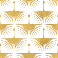 Art Deco Luxury Swans tapeta
