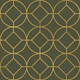 Art Deco Olive Green Gold Circles