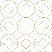 Art Deco Gold Circles papiers peint