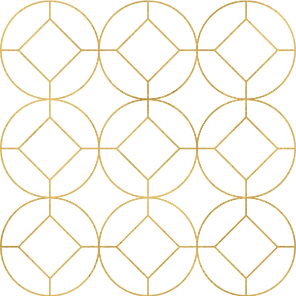 Art Deco Gold Circles
