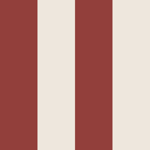 Terracotta and Cream vertical stripes Medium