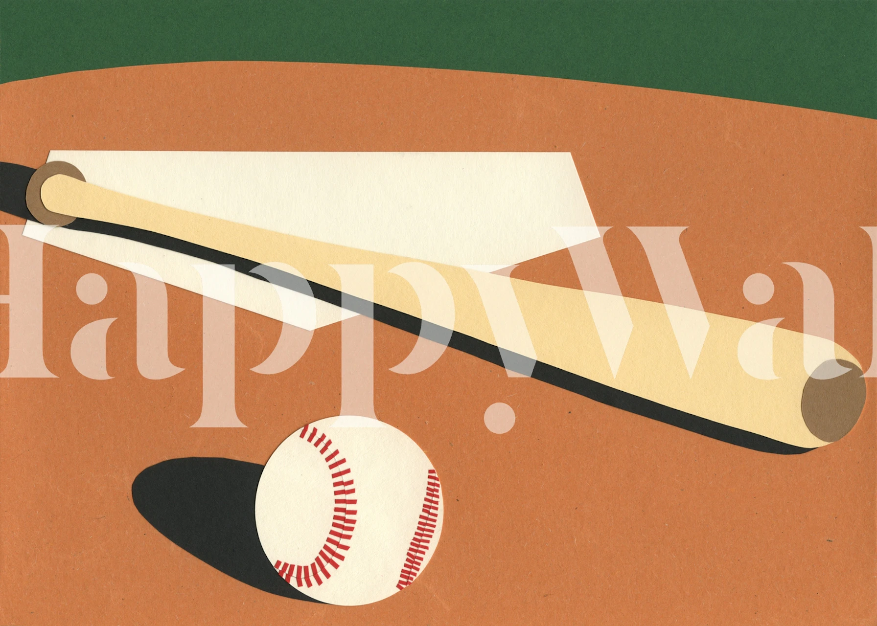 tapeta LA Baseball Field w pokoju