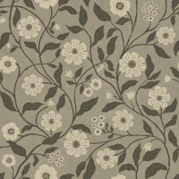 Wildflower Vine - Grey wallpaper