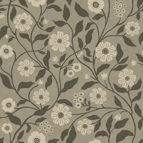Wildflower Vine - Grey