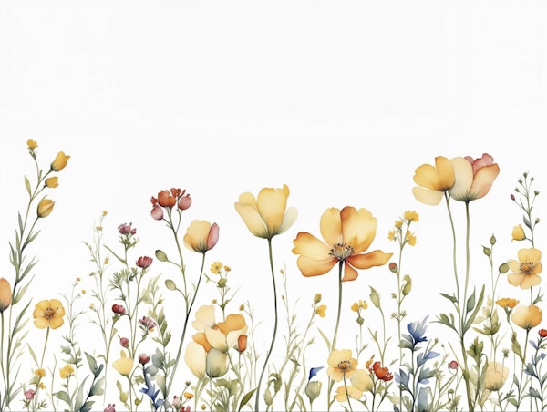 Soft Summer Breeze Flower Meadow
