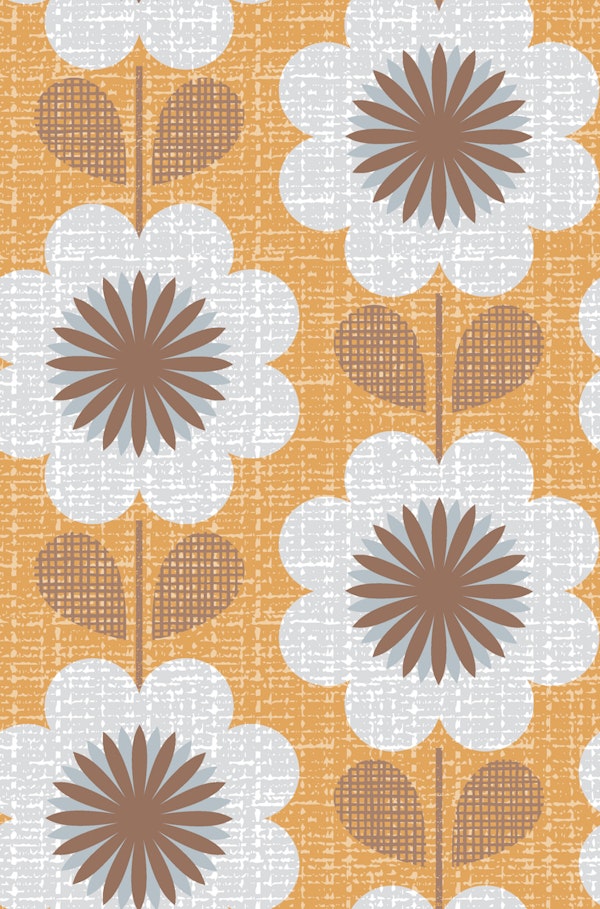 Sunset Blooms-medium-mid century modern