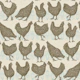 Rustic Chickens and Tulips