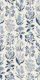 Birth month wildflower blue on muted beige