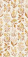 Birth month wildflower warm yellow on beige