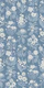Birth month wildflower beige on muted blue