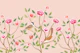 Chinoiserie birds and flowers - blush pink