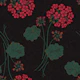 Moody Geranium Black Linen