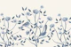 Chinoiserie birds and flowers - blue white