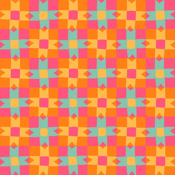 Retro Western Checkerboard