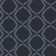 Navy Floral Trellis