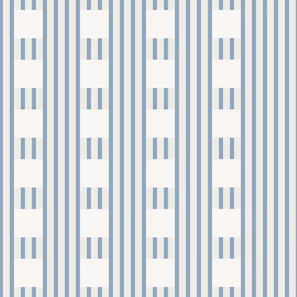 Nautical Blue Stripe and Block